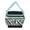 Everything Mary Teal Geometric Deluxe Store & Tote Craft Organizer